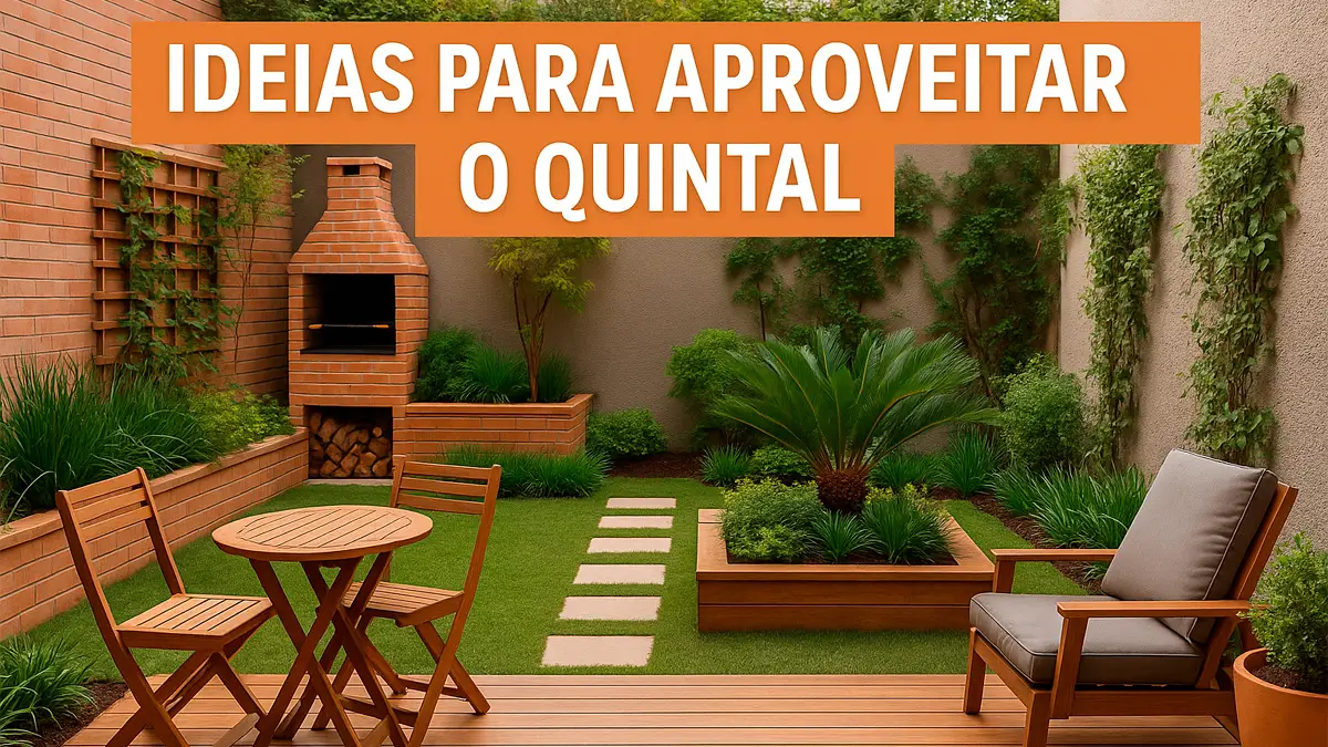 Quintal planejado com área gourmet, paisagismo e espaço de convivência – H-Obras
